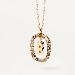 18kgp Initial Pendant Necklace